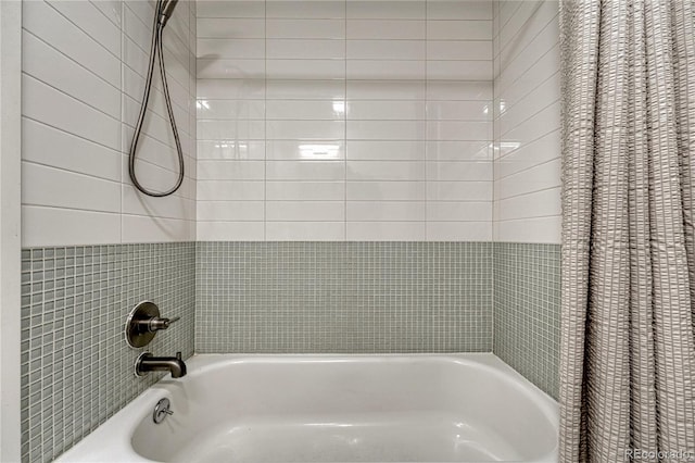 1355 Gaylord St Unit 6, Denver, CO 80206 - bathroom featuring shower / tub combo with curtain