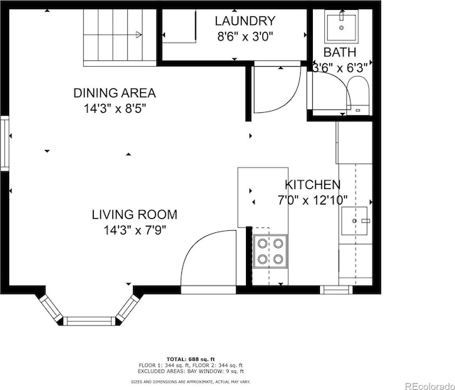 1355 Gaylord St Unit 6, Denver, CO 80206 - property floor plan