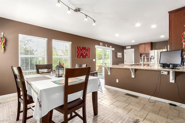 3505 Dinosaur St, Castle Rock, CO 80109 - dining room with baseboards and recessed lighting
