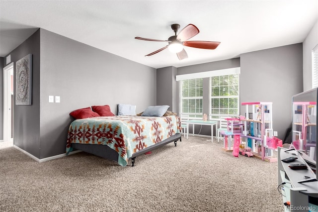 3505 Dinosaur St, Castle Rock, CO 80109 - carpeted bedroom with ceiling fan and baseboards
