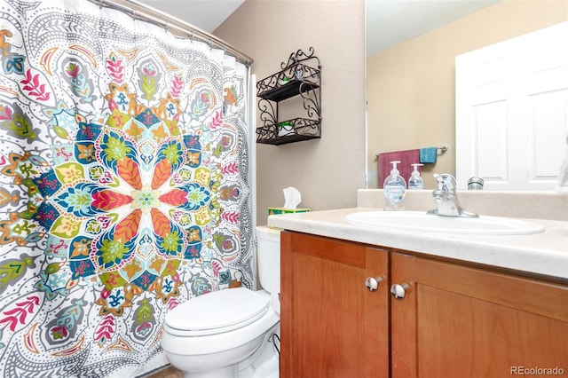 3505 Dinosaur St, Castle Rock, CO 80109 - bathroom with vanity and a shower with curtain