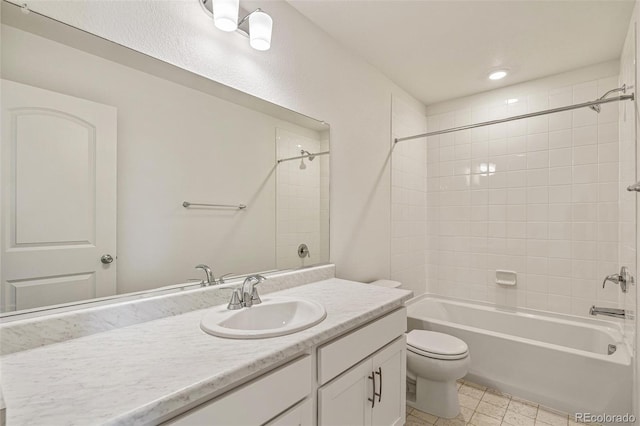 13458 E 111th Ave, Commerce City, CO 80022 - full bath featuring toilet, vanity, and shower / tub combination