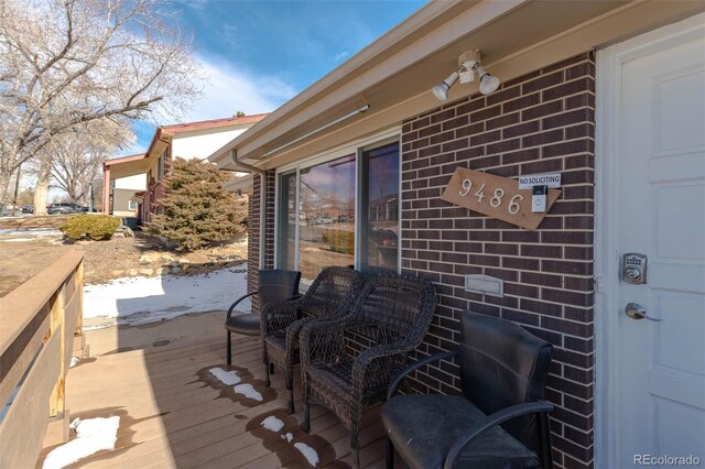 9486 Pelon Dr, Denver, CO 80260 - view of deck
