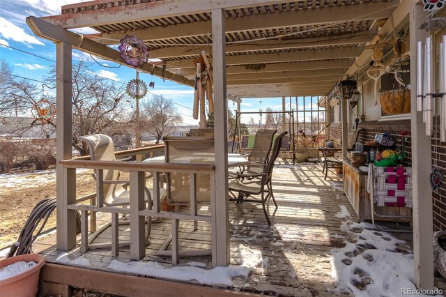 9486 Pelon Dr, Denver, CO 80260 - view of patio / terrace