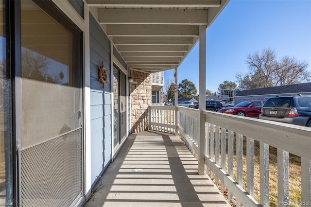 balcony with a porch