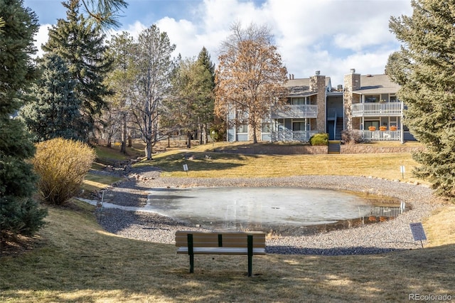 view of community with a yard