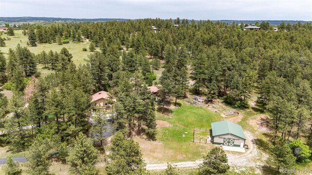 8788 E Tanglewood Rd, Franktown, CO 80116 - drone / aerial view of a forest