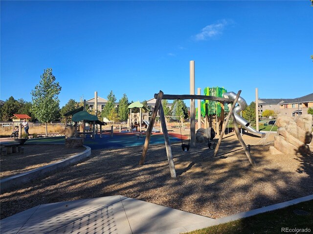 view of jungle gym