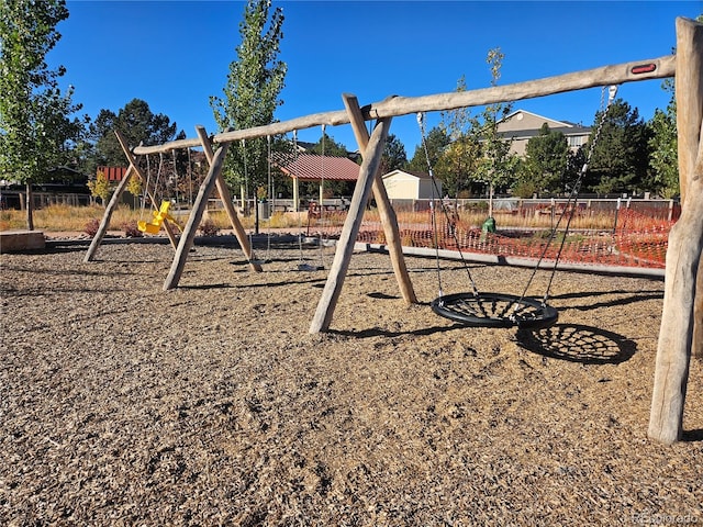 view of play area