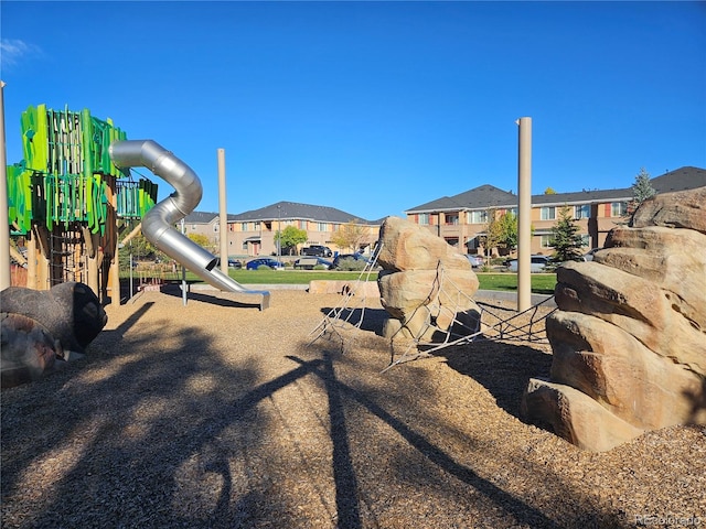 view of jungle gym