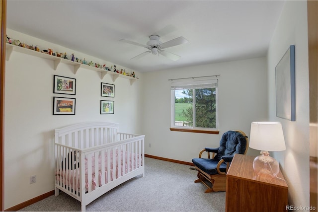 1825 Keota Ln, Superior, CO 80027 - bedroom with baseboards, carpet flooring, and a ceiling fan