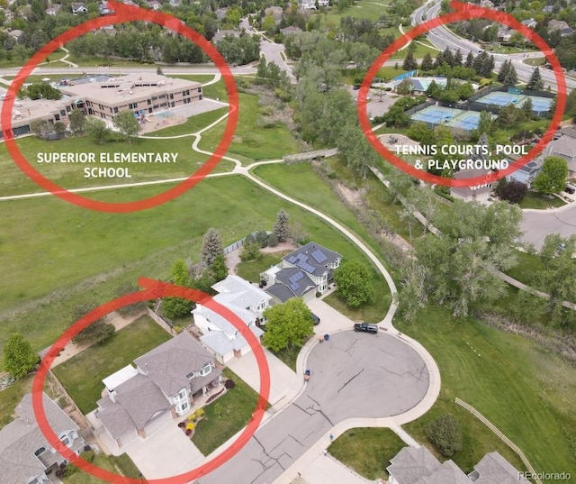 1825 Keota Ln, Superior, CO 80027 - aerial view
