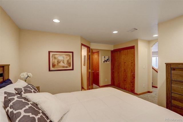 1825 Keota Ln, Superior, CO 80027 - bedroom featuring recessed lighting, carpet, a closet, and baseboards