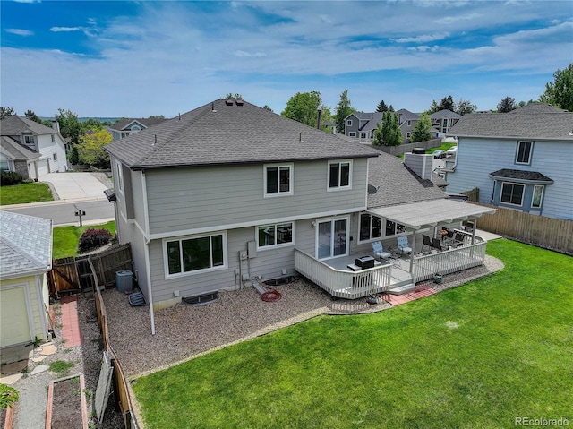 1825 Keota Ln, Superior, CO 80027 - rear view of property featuring a residential view, a deck, and roof with shingles