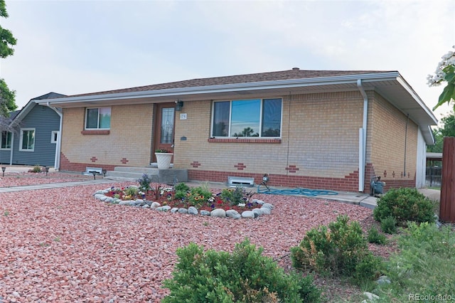 view of ranch-style house