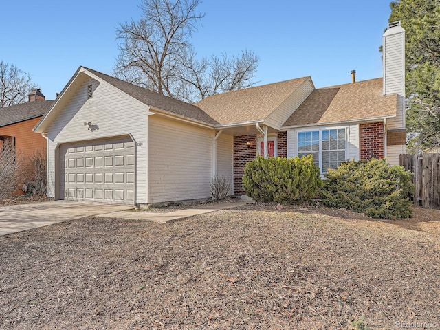 ranch-style house with a garage