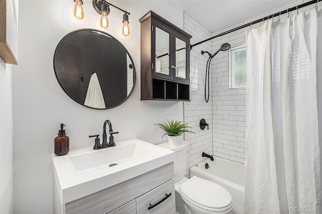 7625 Turner Dr, Denver, CO 80221 - full bath with vanity and shower / bath combination with curtain