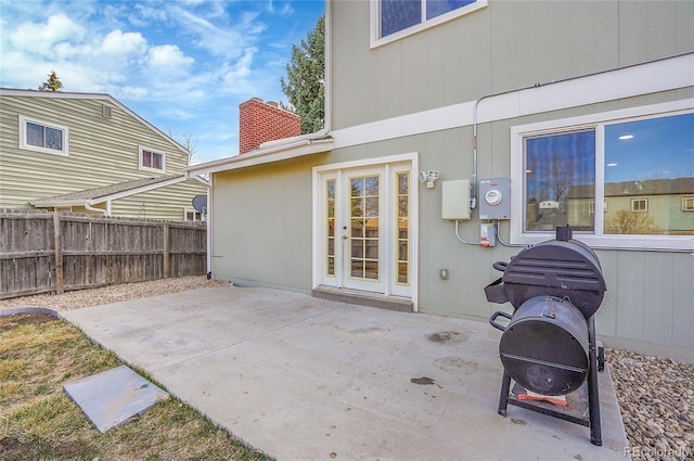 view of patio with fence