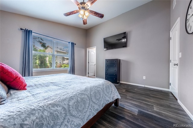 123 Blue Stem St, Brighton, CO 80601 - bedroom with dark wood finished floors and a ceiling fan