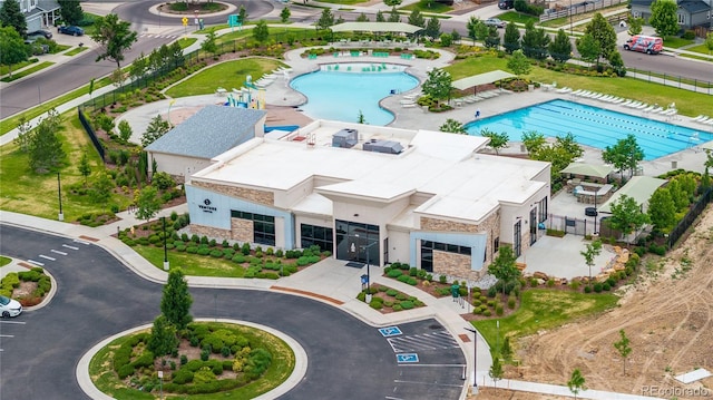 123 Blue Stem St, Brighton, CO 80601 - aerial view of a pool