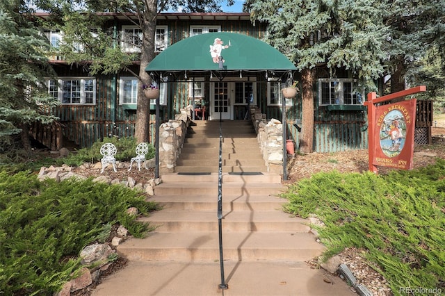 27425 Spruce Ln, Evergreen, CO 80439 - view of property with stairway