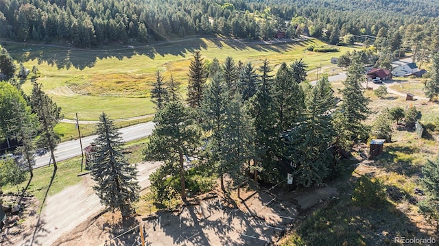 27425 Spruce Ln, Evergreen, CO 80439 - view of property location with a heavily wooded area