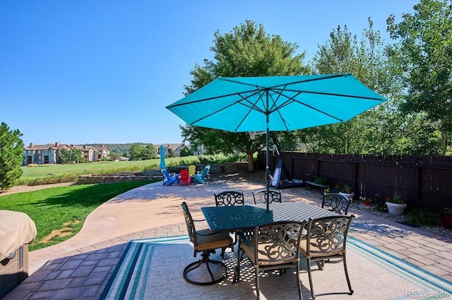 1328 Double Eagle Ct, Castle Rock, CO 80104 - view of patio / terrace featuring outdoor dining area
