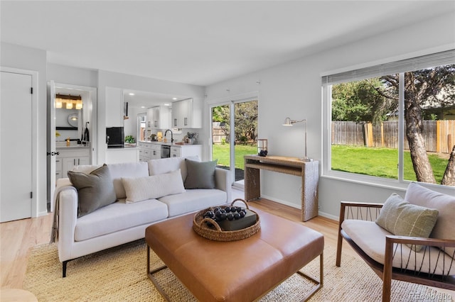 4650 S Idalia St, Aurora, CO 80015 - living room with light wood-style floors and baseboards