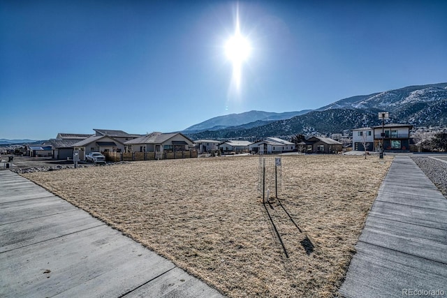 view of property's community featuring a mountain view