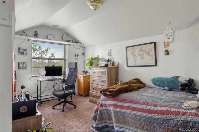 2087 S Grant St, Denver, CO 80210 - bedroom with light colored carpet and lofted ceiling