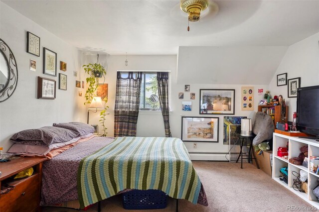 2087 S Grant St, Denver, CO 80210 - bedroom with carpet and a baseboard heating unit