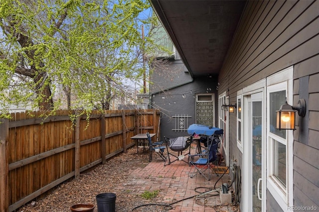 2087 S Grant St, Denver, CO 80210 - view of patio / terrace with fence private yard