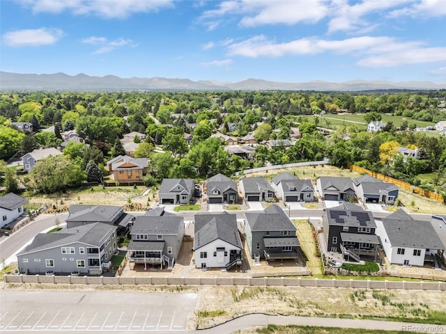 5970 S Platte Canyon Dr, Littleton, CO 80123 - aerial view of residential area featuring mountains
