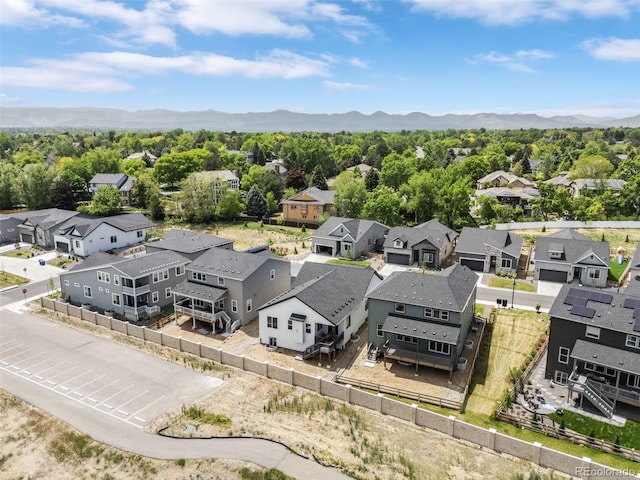 5970 S Platte Canyon Dr, Littleton, CO 80123 - aerial view of residential area featuring a mountainous background