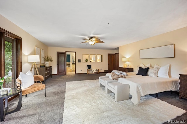 12570 W 60th Ave, Arvada, CO 80004 - bedroom featuring carpet flooring, baseboards, and ceiling fan