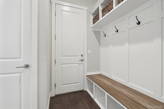8803 Antero Ct, Arvada, CO 80007 - mudroom featuring dark wood finished floors