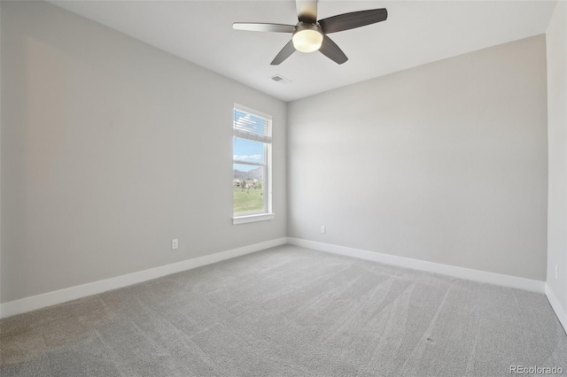 8803 Antero Ct, Arvada, CO 80007 - unfurnished room with baseboards, a ceiling fan, and carpet