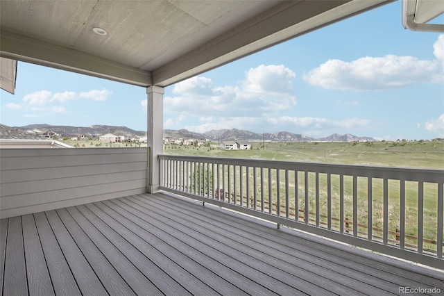 8803 Antero Ct, Arvada, CO 80007 - wooden terrace featuring a mountain view