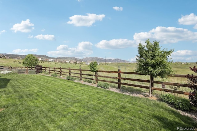 8803 Antero Ct, Arvada, CO 80007 - view of yard with a rural view and a mountain view