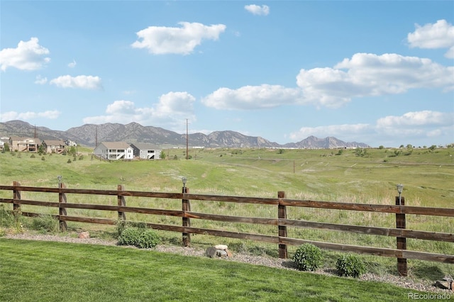 8803 Antero Ct, Arvada, CO 80007 - view of yard featuring a view of rural / pastoral area and a mountain view