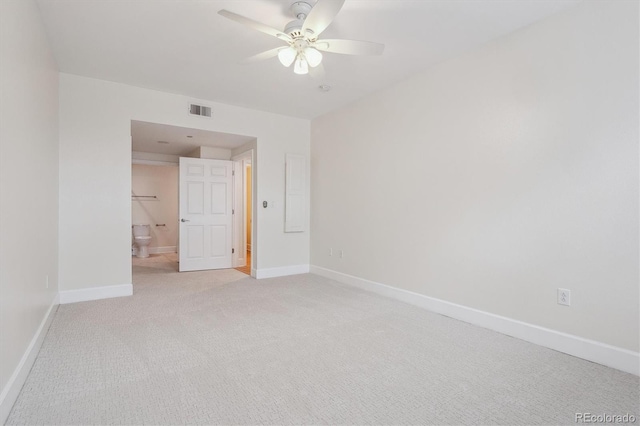 300 Hudson St Unit 109, Denver, CO 80220 - empty room featuring a ceiling fan, light colored carpet, and baseboards