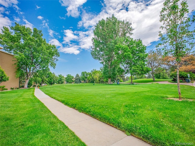 3144 S Wheeling Way Unit 206, Aurora, CO 80014 - view of community featuring a lawn and view of golf course
