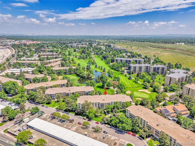 3144 S Wheeling Way Unit 206, Aurora, CO 80014 - bird's eye view of a nearby body of water and a local golf course