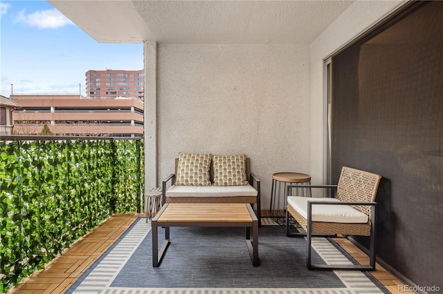 balcony with outdoor lounge area