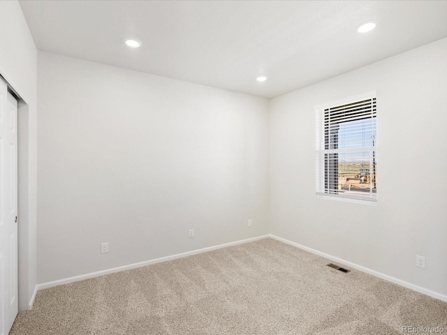 8850 Sedalia St, Commerce City, CO 80022 - unfurnished bedroom featuring carpet floors, baseboards, recessed lighting, and a closet