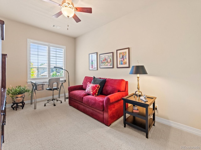 13645 Osage Ct, Broomfield, CO 80023 - living room with carpet floors and ceiling fan