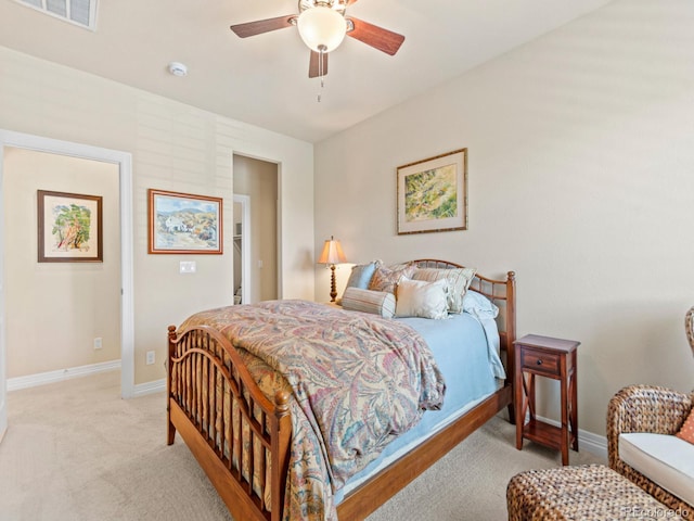 13645 Osage Ct, Broomfield, CO 80023 - bedroom with light colored carpet and ceiling fan