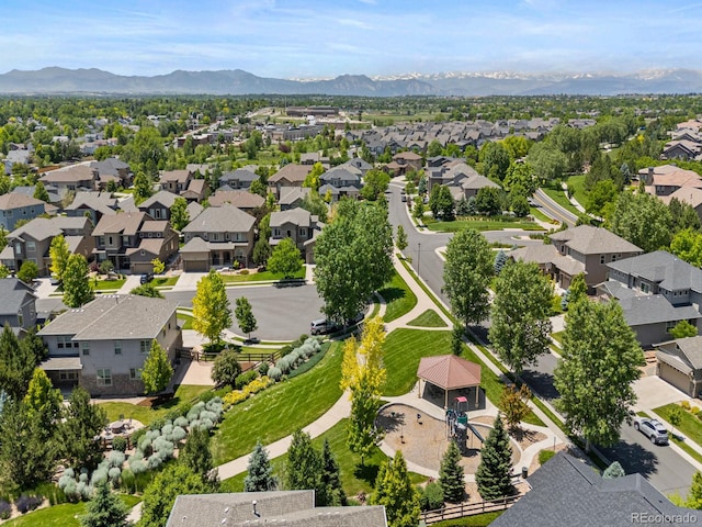 13645 Osage Ct, Broomfield, CO 80023 - aerial view of residential area featuring a mountain backdrop