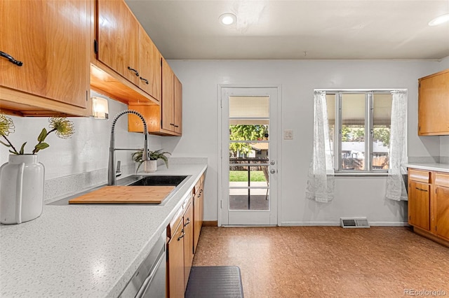 kitchen featuring sink