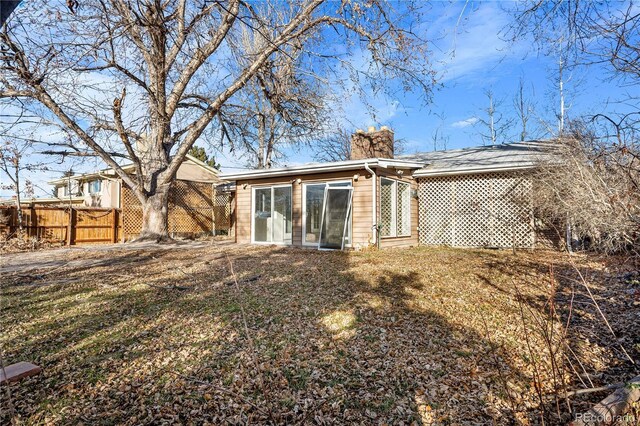 view of rear view of property